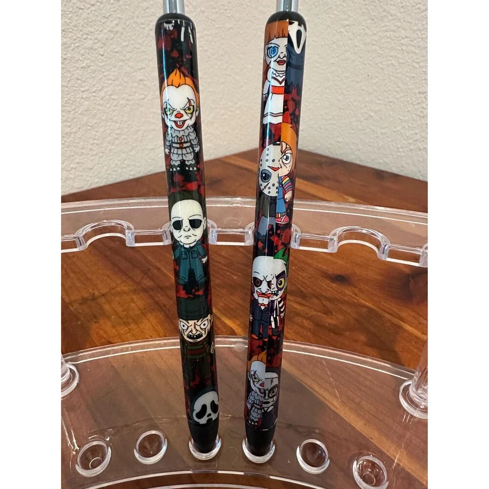 Horror cute dolls Characters Inkjoy Personalized Pens, Refillable gel pens, Viny